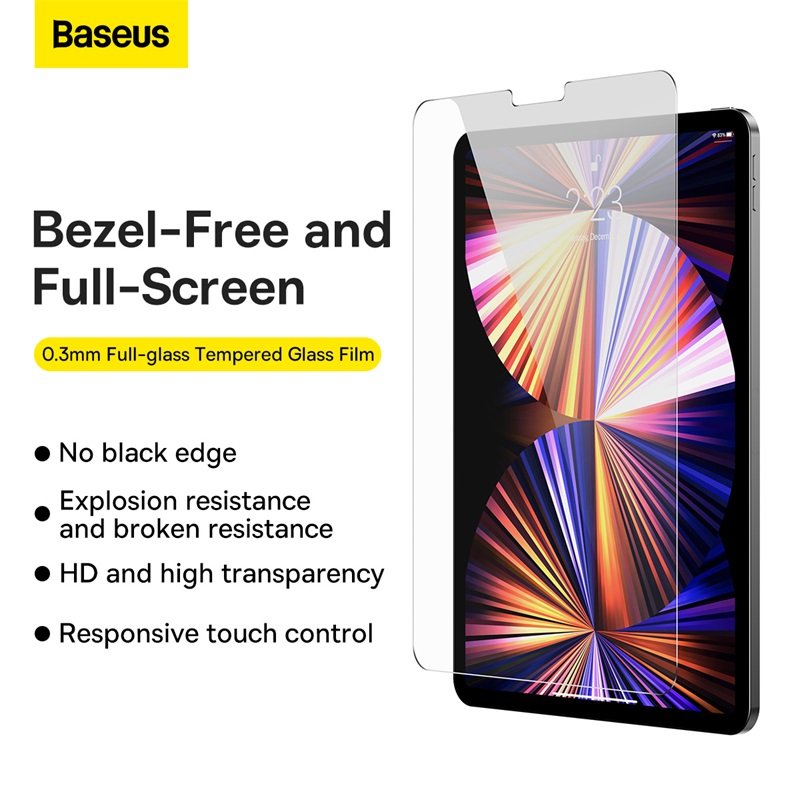 Baseus iPad Mini 8.3inch 2021 0.3mm Full-glass Tempered Glass Film Pasting Artifact Transparent- SGBL021402 - Image 2