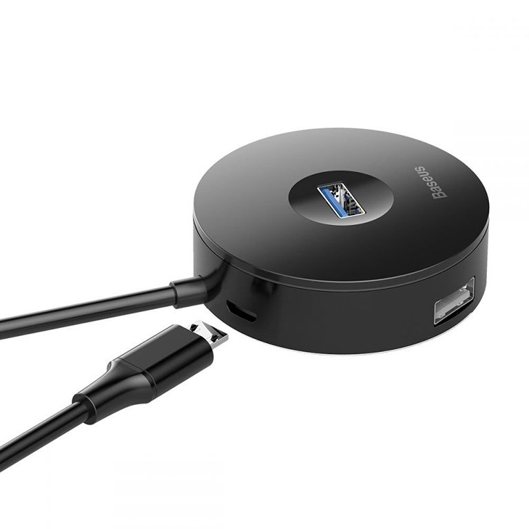 Baseus USB-A to USB-A Hub Air Joy / Round Box Adapter Black - 1 Year Warranty - Image 3