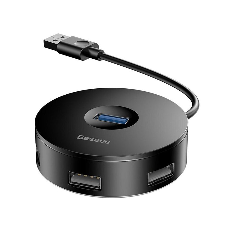 Baseus USB-A to USB-A Hub Air Joy / Round Box Adapter Black - 1 Year Warranty - Image 2