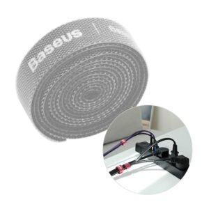 Baseus 1M Colourful Circle Velcro strap Gray - ACMGT-E0G