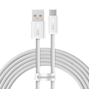 Baseus Dynamic Series 2M 100W Fast Charging Data Cable USB to Type-C  White - CALD000702- 1 Year Warranty