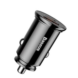 Baseus  Circular Plastic A+C 30W PPS Car Charger Black-CCALL-YS01-  1 Year Warranty