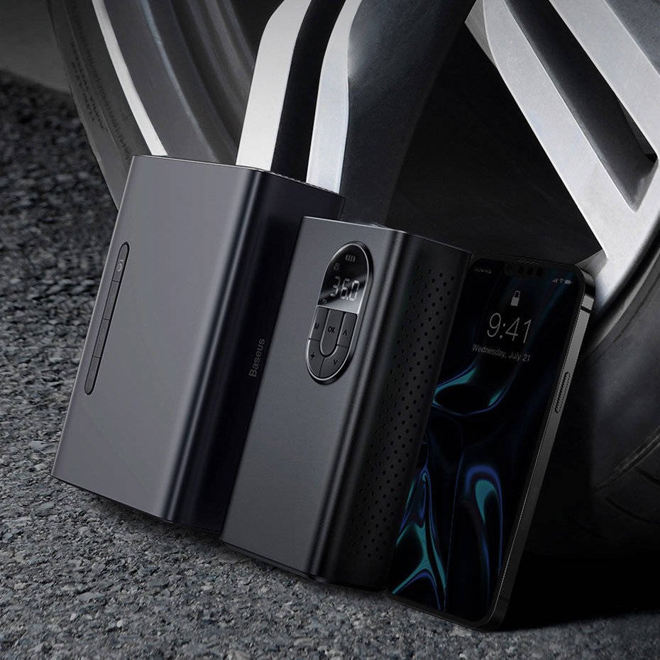 Baseus Energy Source Inflator Pump Black - CRNL040001- 1 Year Warranty - Image 3