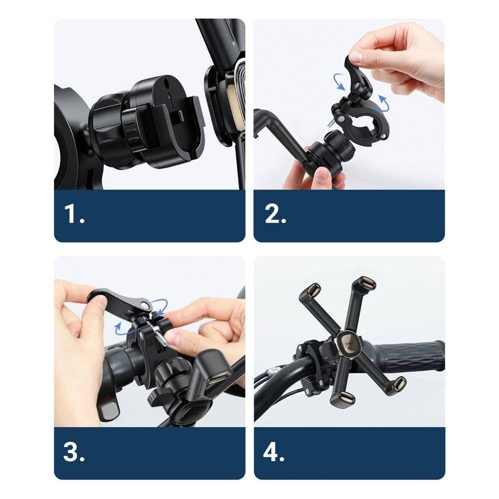 Baseus Quick to take Cycling Bicycle and Motorcycle Holder - Image 4