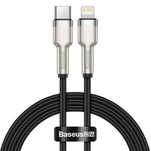 Baseus Cafule Series 0.25M Metal Data Cable Type-C to iP PD 20W Black - CATLJK-01 - 1 Year Warranty