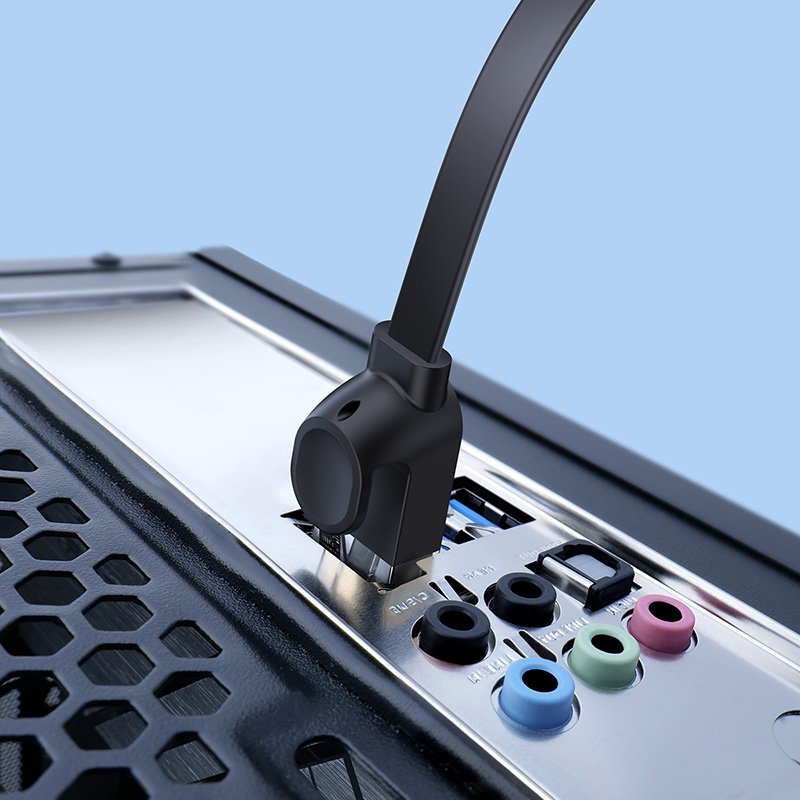 Baseus CAT 6 - 5m High Speed Six types of RJ45 Gigabit Network Cable (flat cable) Black - PCWL-D01- 1 Year Warranty - Image 8