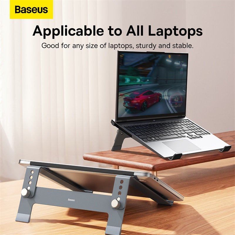 Baseus UltraStable Series Laptop Stand 4-Gear Adjustable Space Grey - B10053100811-00 - Image 3