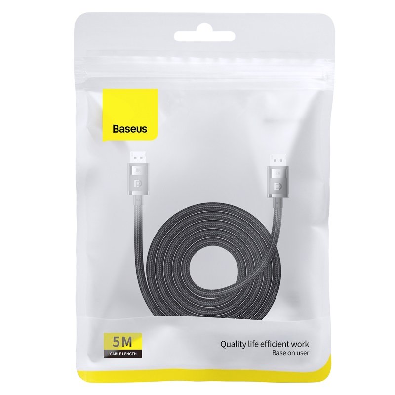 Baseus 5m DP 8K to DP 8K High Definition Series Adapter Cable Cluster Black - B00633706111-04 - 1 Year Warranty - Image 17