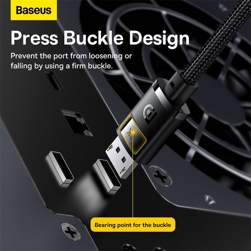 Baseus 5m DP 8K to DP 8K High Definition Series Adapter Cable Cluster Black - B00633706111-04 - 1 Year Warranty - Image 15