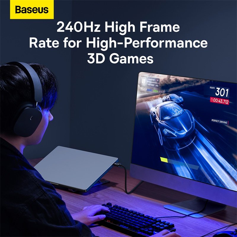 Baseus 5m DP 8K to DP 8K High Definition Series Adapter Cable Cluster Black - B00633706111-04 - 1 Year Warranty - Image 14