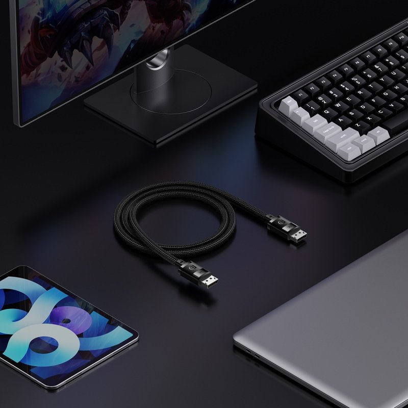 Baseus 5m DP 8K to DP 8K High Definition Series Adapter Cable Cluster Black - B00633706111-04 - 1 Year Warranty - Image 8