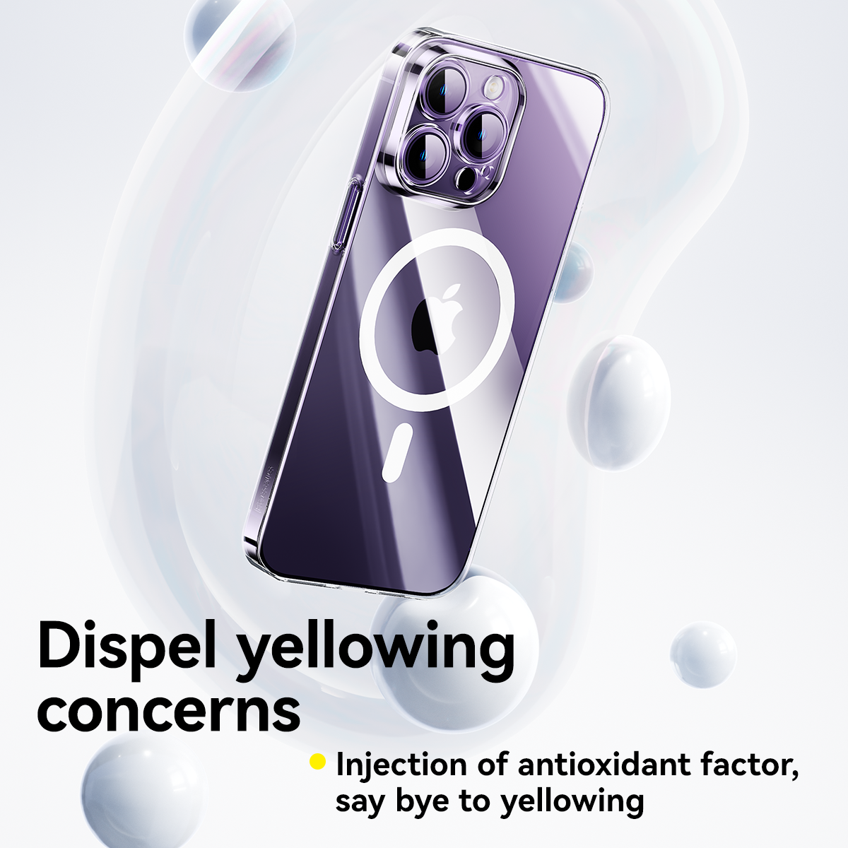 Baseus Lucent Series for Iphone 13 Pro Magnetic Design Phone Case Clear Transparent - P60157202203-01 - Image 5