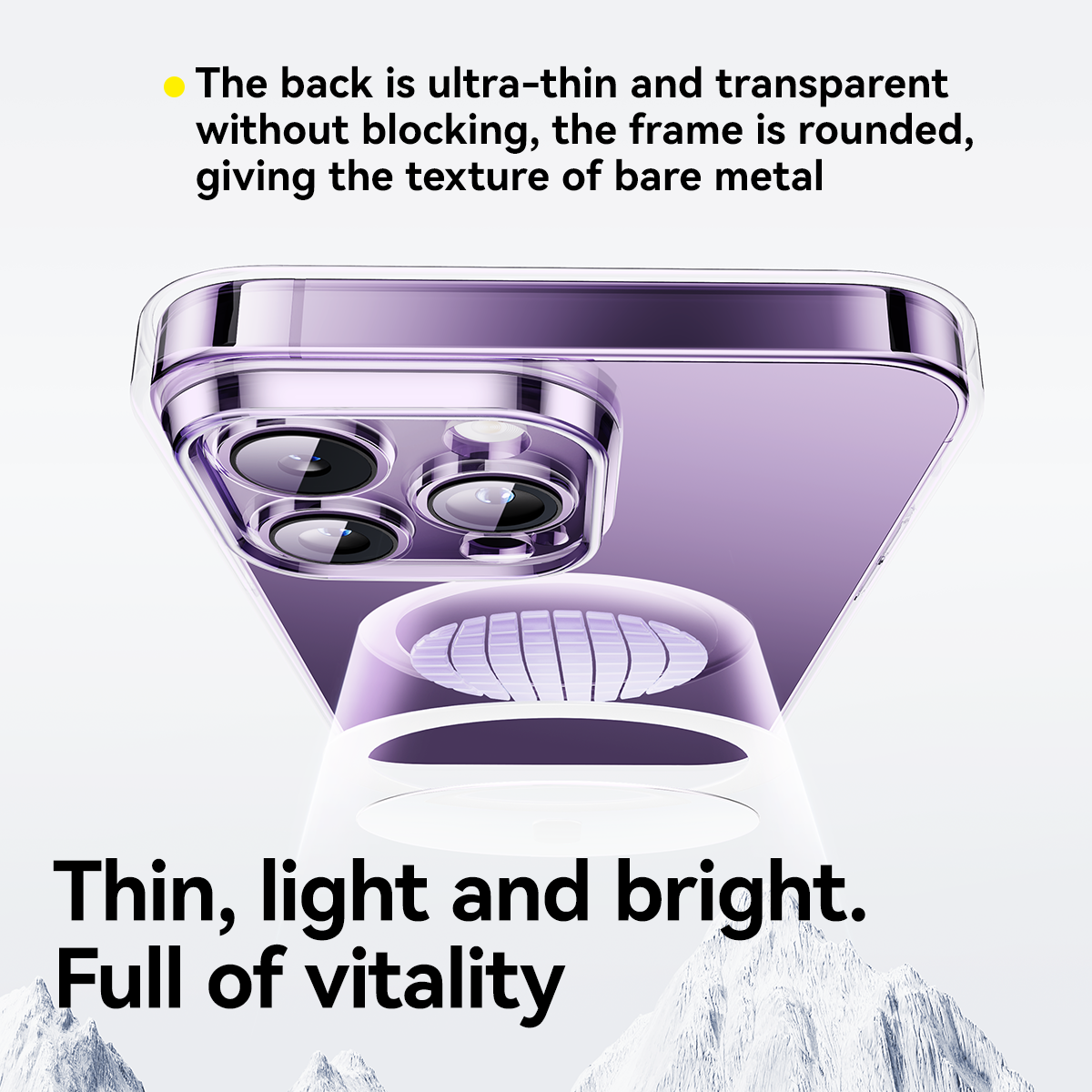 Baseus Lucent Series for Iphone 13 Pro Magnetic Design Phone Case Clear Transparent - P60157202203-01 - Image 7