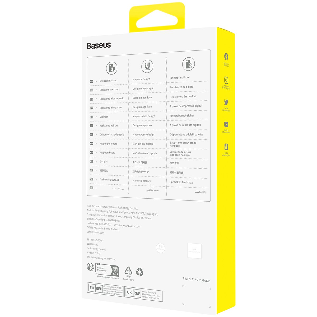 Baseus Lucent Series for Iphone 13 Pro Magnetic Design Phone Case Clear Transparent - P60157202203-01 - Image 4