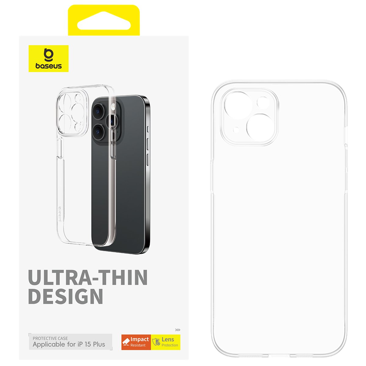 Baseus Lucent Series-iPhone 15 Plus Case-Clear Transparent-Ultra Thin Design Protective Case?- P60157204203-02 - Image 2