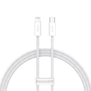 Baseus Dynamic Series 1M Fast Charging Data Cable Type-C to Lightning 20W White - 1 Year Warranty