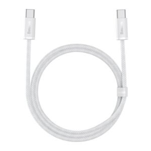 Baseus Dynamic Series 1m Fast Charging Data Cable Type-C to Type-C 100W White - CALD000202 - 1 Year Warranty