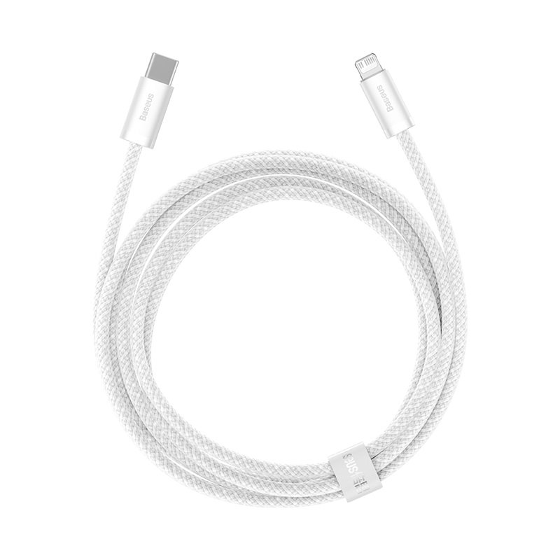 Baseus Dynamic Series 2M Fast Charging Data Cable Type-C to Lightning 20W White - CALD000102 - 1 Year Warranty - Image 2