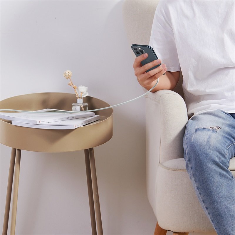 Baseus Dynamic Series 2M Fast Charging Data Cable Type-C to Lightning 20W White - CALD000102 - 1 Year Warranty - Image 7