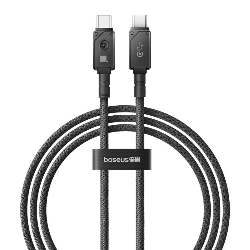 Baseus 1m Unbreakable Series Fast Charging Data Cable Type-C to Type-C 100W Cluster Black - P10355800111-00 - 1 Year Warranty