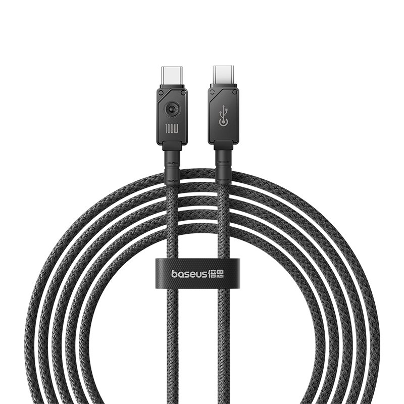 Baseus 2m Unbreakable Series Fast Charging Data Cable Type-C to Type-C 100W Cluster Black - P10355800111-01 - 1 Year Warranty