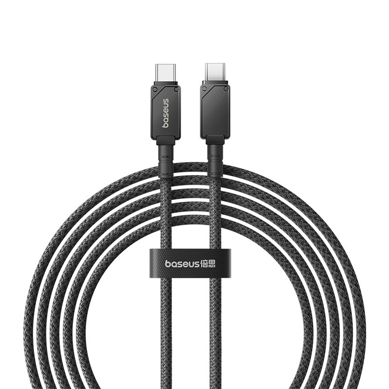 Baseus 2m Unbreakable Series Fast Charging Data Cable Type-C to Type-C 100W Cluster Black - P10355800111-01 - 1 Year Warranty - Image 2
