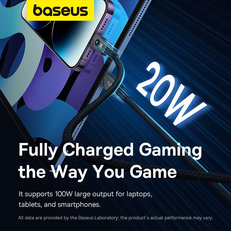 Baseus 2m Unbreakable Series Fast Charging Data Cable Type-C to Type-C 100W Cluster Black - P10355800111-01 - 1 Year Warranty - Image 14