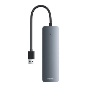 Baseus 4-Port HUB UltraJoy Series Lite- 15cm Space Grey USB-A to USB3.0 x 4 - 1 Year Warranty