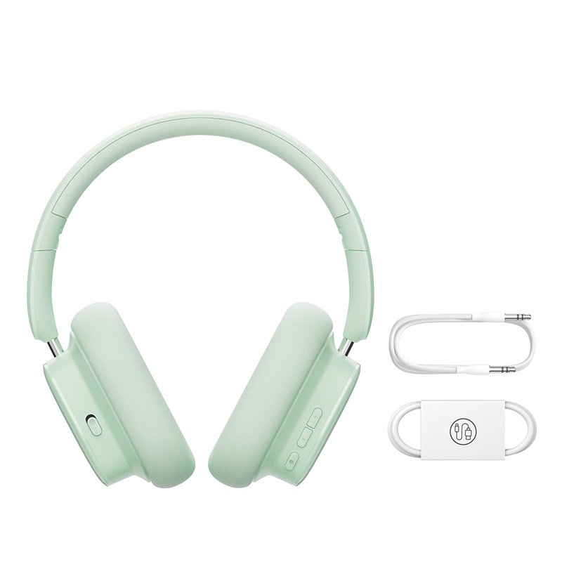 Baseus Bowie H1i Noise-Cancellation Wireless Headphones - Natural Green - Image 6