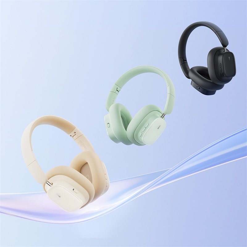 Baseus Bowie H1i Noise-Cancellation Wireless Headphones - Natural Green - Image 11