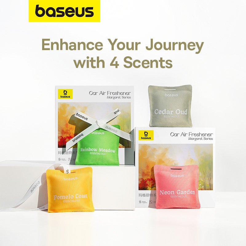 Baseus Margaret Series Car Air Freshener (Rainbow Meadow) - Forest Green - Image 15