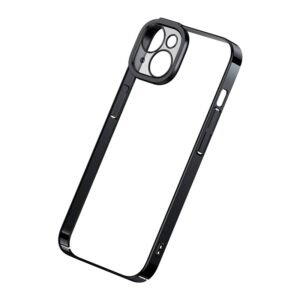 Baseus iPhone 14 Plus Case with Full Coverage Tempered Glass - Glitter Series - Black