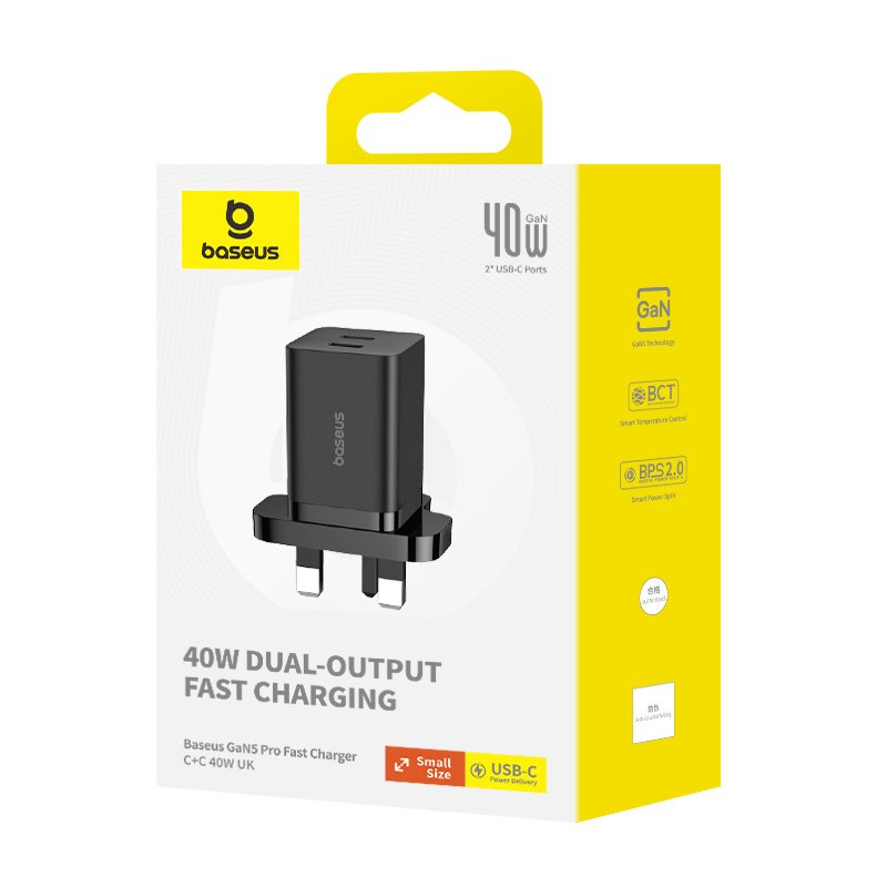 Baseus 40W C+C GaN5 Pro Fast Charger - Image 8