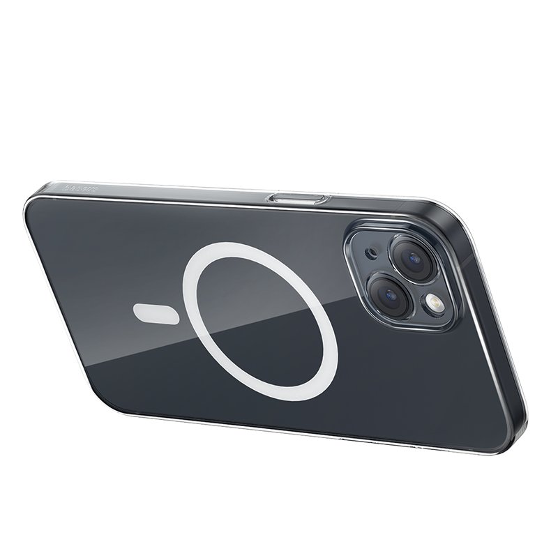 Baseus iP 13 Crystal Series Magnetic Phone Case with all-Tempered-glass screen protector - Image 3