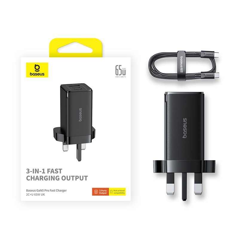 Baseus 65W GaN5 Pro Fast Charger - 1Y - Image 8