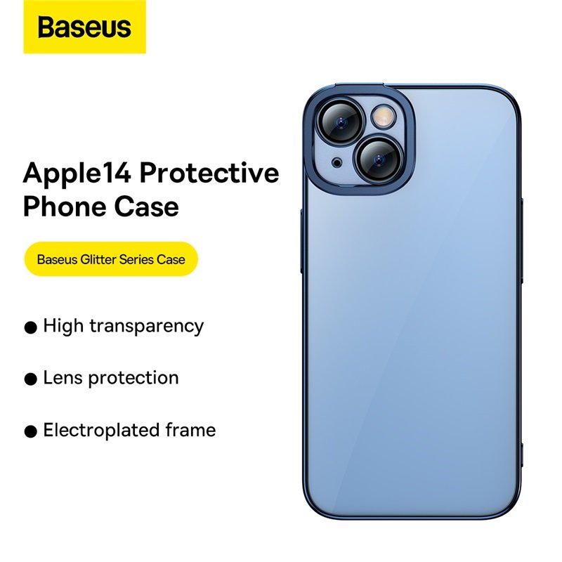 Baseus Iphone 14 Glitter Series Case with Tempered Glass - Image 9