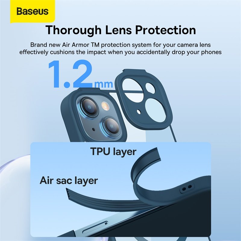 Baseus iPhone 14 Frame Series Magnetic Case with Tempered Glass - Image 15