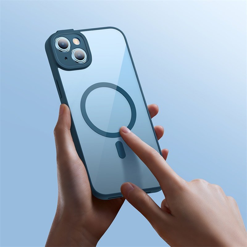 Baseus iPhone 14 Frame Series Magnetic Case with Tempered Glass - Image 8