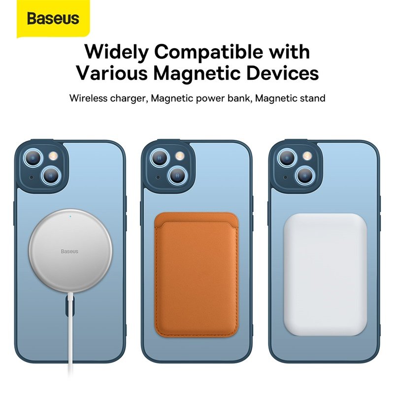 Baseus iPhone 14 Frame Series Magnetic Case with Tempered Glass - Image 13