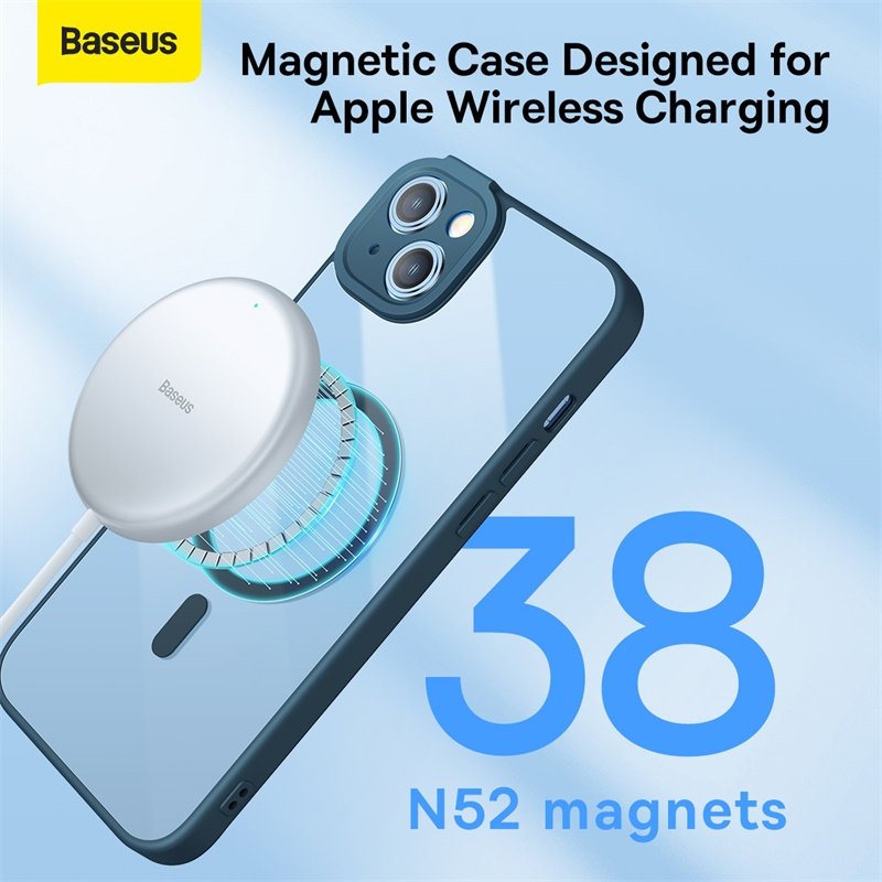 Baseus iPhone 14 Frame Series Magnetic Case with Tempered Glass - Image 14