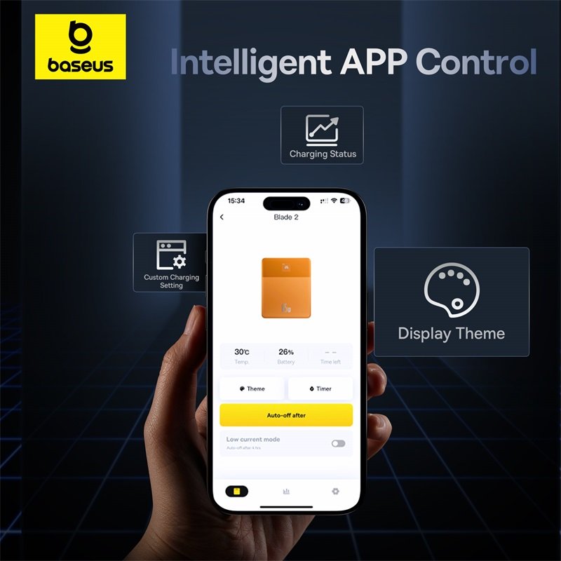 Baseus 12000mAh 65W Blade2 Power Bank Intelligent Edition Canyon Coral - 1Y - Image 16