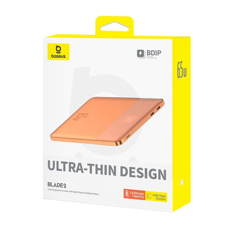 Baseus 12000mAh 65W Blade2 Power Bank Intelligent Edition Canyon Coral - 1Y - Image 19