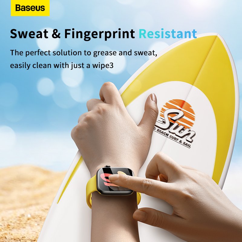 Baseus 45mm Apple Watch 7/ 8 NanoCrystal Series Screen Protective Film - Image 7