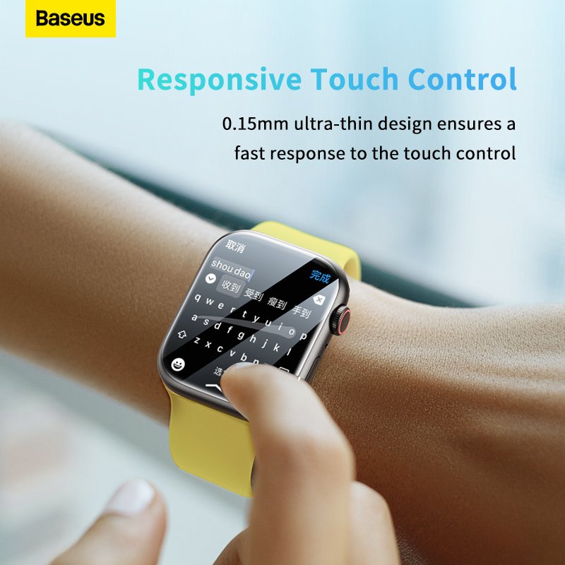 Baseus 45mm Apple Watch 7/ 8 NanoCrystal Series Screen Protective Film - Image 6