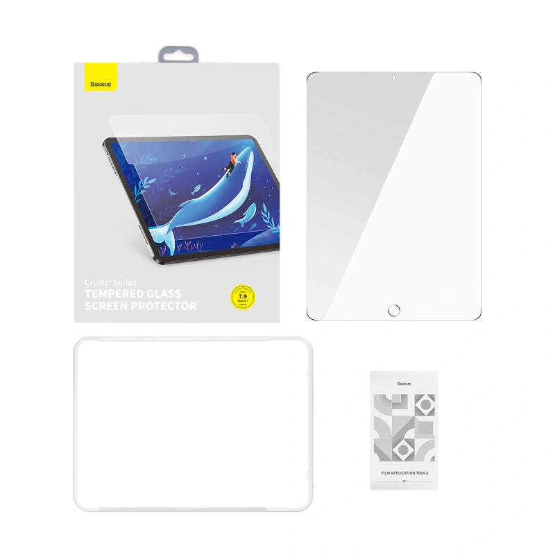 Baseus 9.7-inch iPad Crystal Series HD Tempered Glass Screen Protector - Image 2