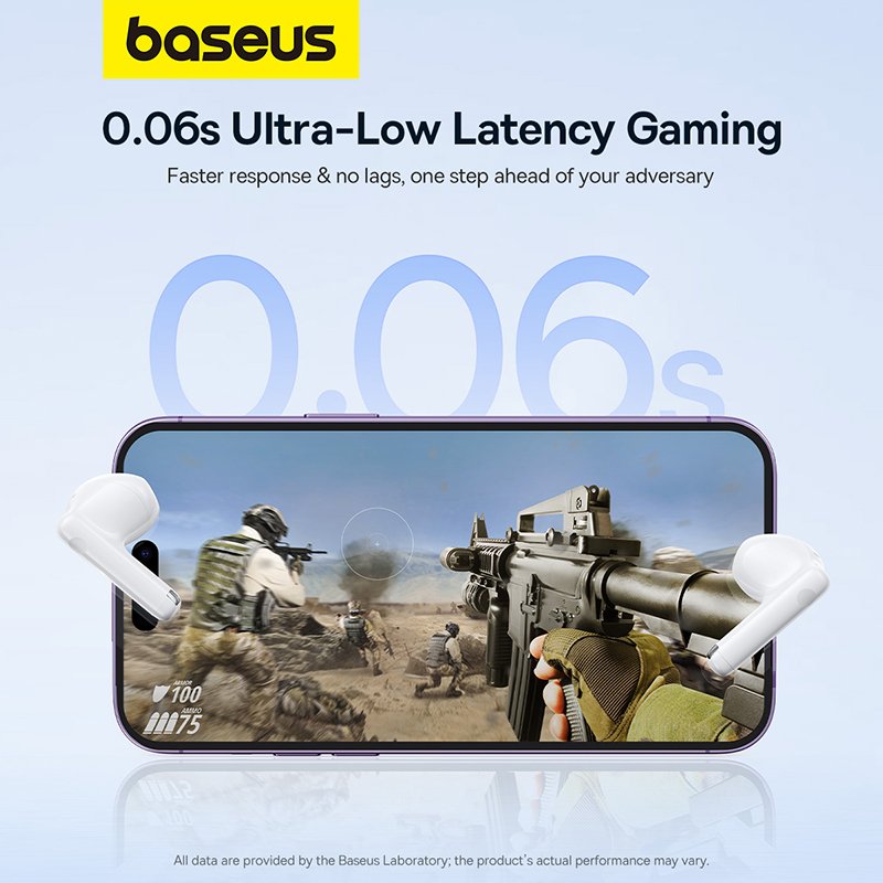 Baseus Bowie E13 True Wireless Earphones - Moon White (1Y) - Image 13