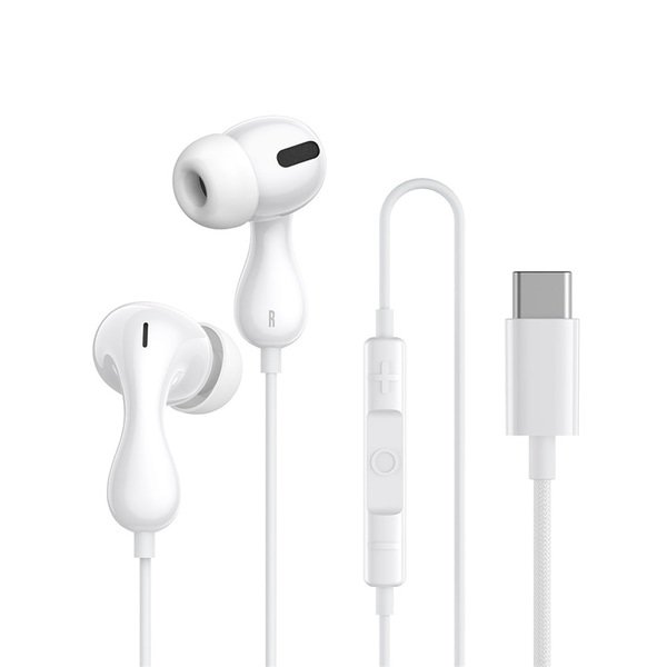 Baseus Encok CZ20 Wired Earphones - Moon White - 1Y - Image 2
