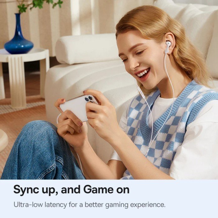 Baseus Encok CZ20 Wired Earphones - Moon White - 1Y - Image 8