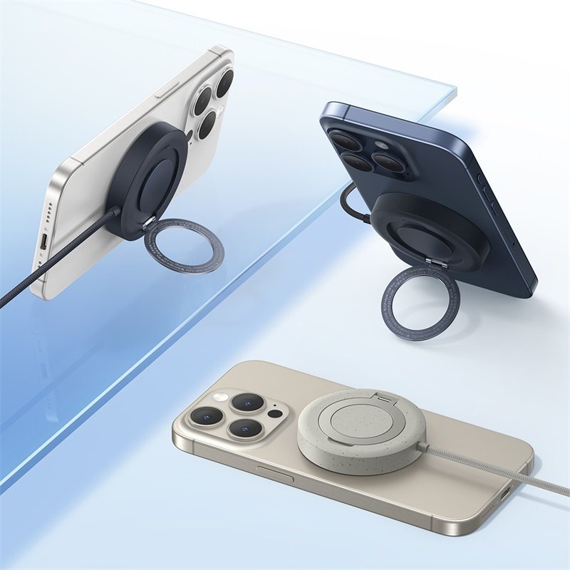 Baseus 15W Simple Mini4 Magnetic Wireless Charging Stand Qi2 Universal - Cosmic Black - 1Y - Image 10