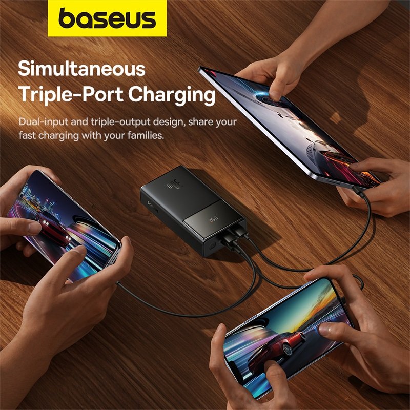 Baseus 10000mAh 30W Star-Lord Digital Display Fast Charging Power Bank - Cluster Black baseuscolombo